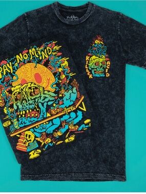 Pay no mind killer acid vintage wash T-shirt
